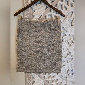 Express Women's Tweed Neutral High Rise Stretch Skirt S